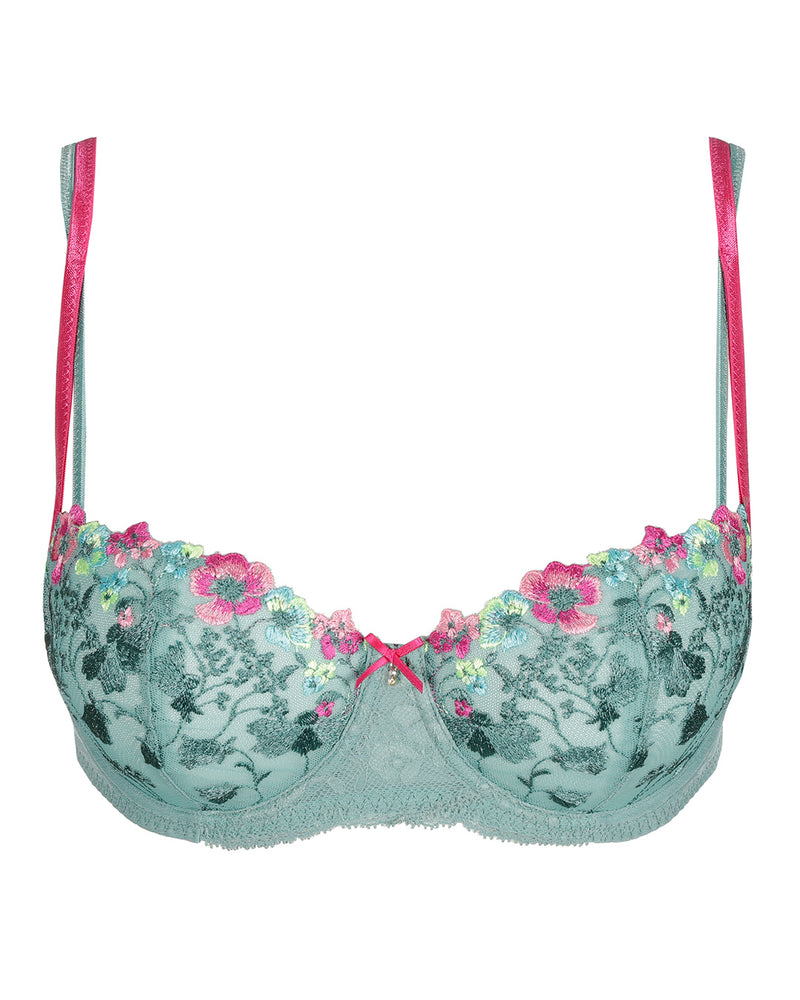 LIZELOT BALI GREEN VERTICAL SEAM BALCONY BRA