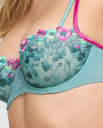 LIZELOT BALI GREEN VERTICAL SEAM BALCONY BRA