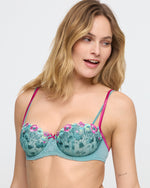 LIZELOT BALI GREEN VERTICAL SEAM BALCONY BRA