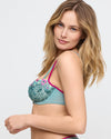 LIZELOT BALI GREEN VERTICAL SEAM BALCONY BRA