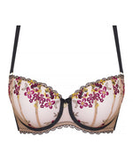 RAMONA BLACK HALF CUP BRA