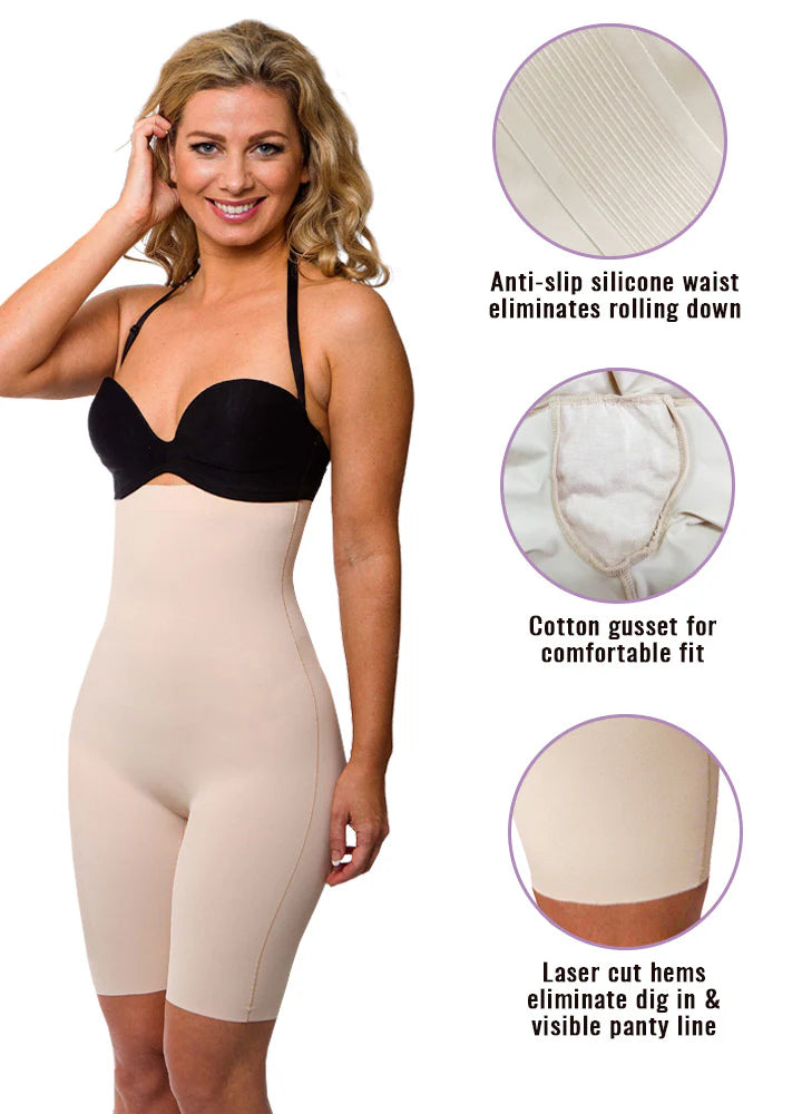 SEAMLESS NUDE HIGH WAISTED SHAPEWEAR SHORTS