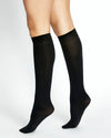 SUEDE MATTE BLACK 50 KNEE HIGH
