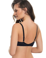 BLACK VIRGINIA MOULDED SPACER BRA