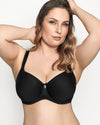 BLACK VIRGINIA MOULDED SPACER BRA