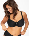 BLACK VIRGINIA MOULDED SPACER BRA