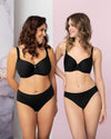 BLACK VIRGINIA MOULDED SPACER BRA