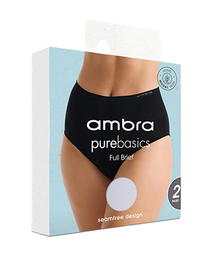 PUREBASICS AURA BLUE FULL BRIEF - 2PK