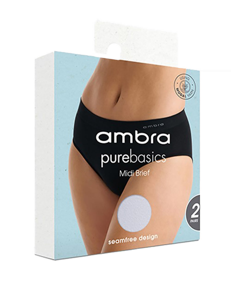 PUREBASICS AURA BLUE MIDI BRIEF - 2PK