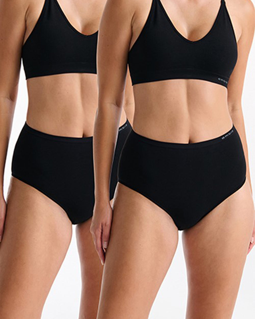 PUREBASICS BLACK FULL BRIEF - 2PK