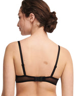 DAY TO NIGHT BLACK HALF CUP BRA