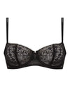 DAY TO NIGHT BLACK HALF CUP BRA
