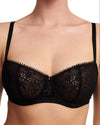 DAY TO NIGHT BLACK HALF CUP BRA