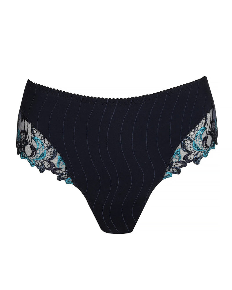 DEAUVILLE VELVET BLUE LUXURY THONG