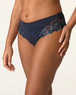 DEAUVILLE VELVET BLUE LUXURY THONG