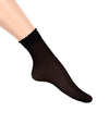 RITZ OPAQUE  BLACK STOCKING ANKLET SOCK