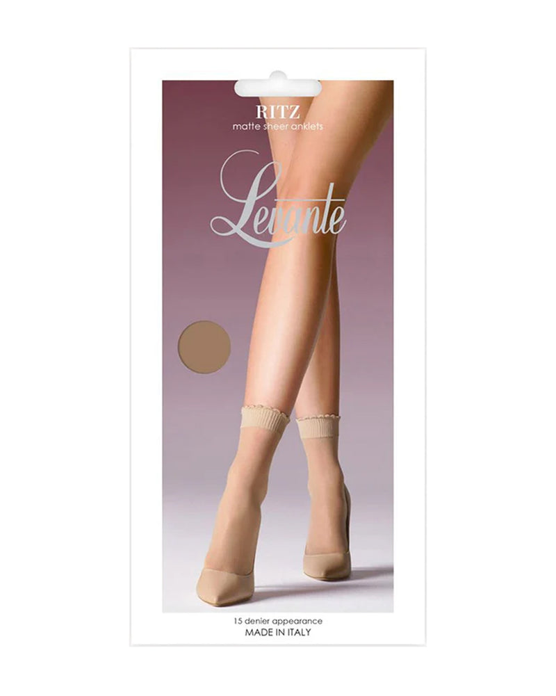 RITZ SHEER SUEDE STOCKING ANKLET SOCK