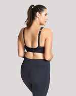 SCULPTRESSE NON PADDED BLACK SPORTS BRA