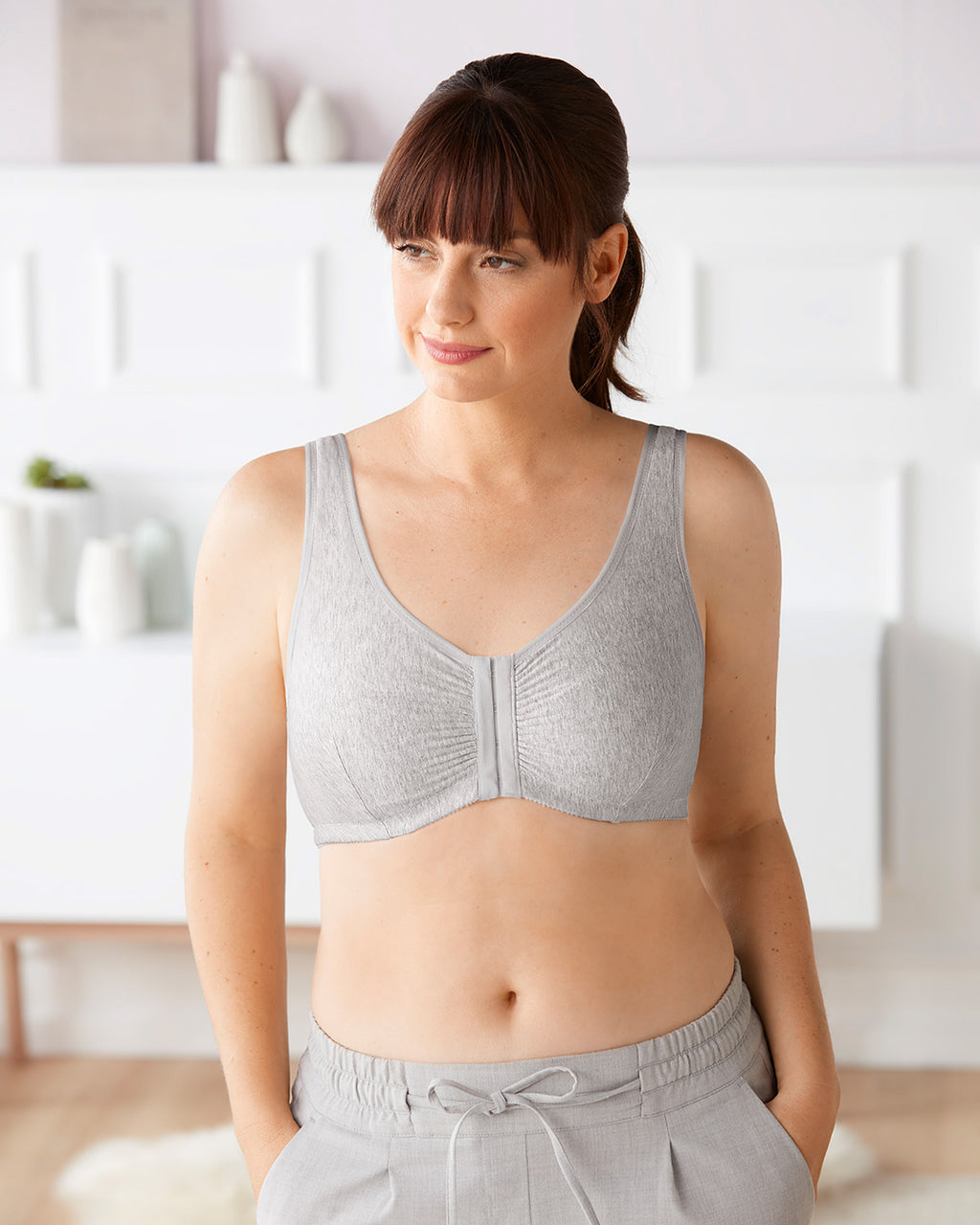 Non-wired Open-front Bra