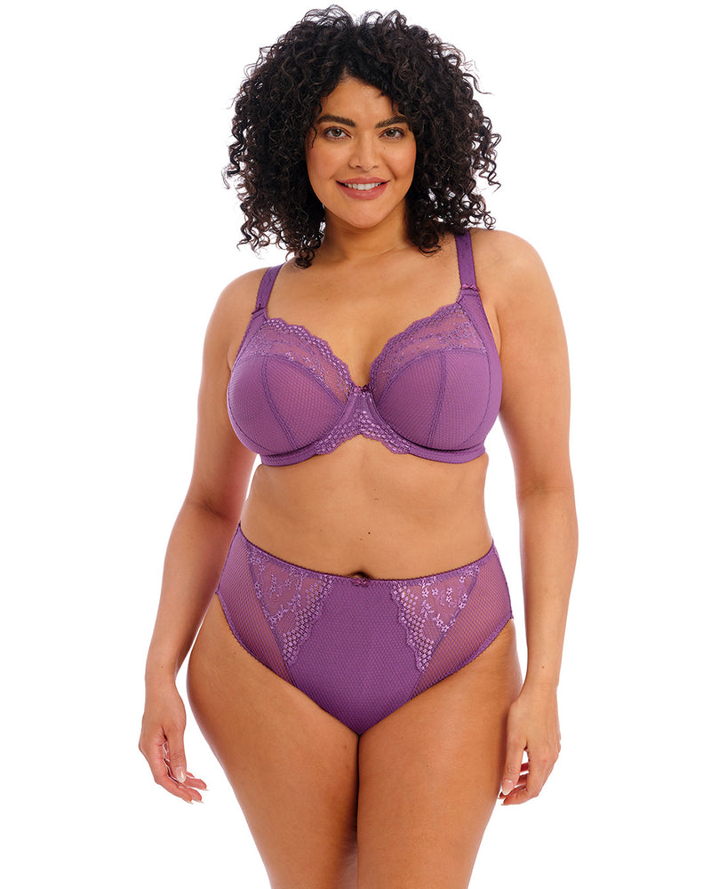 Smart Sexy Womens Mesh Plunge Bra, Lilac Iris (Smooth Lace), 34c - Onceit