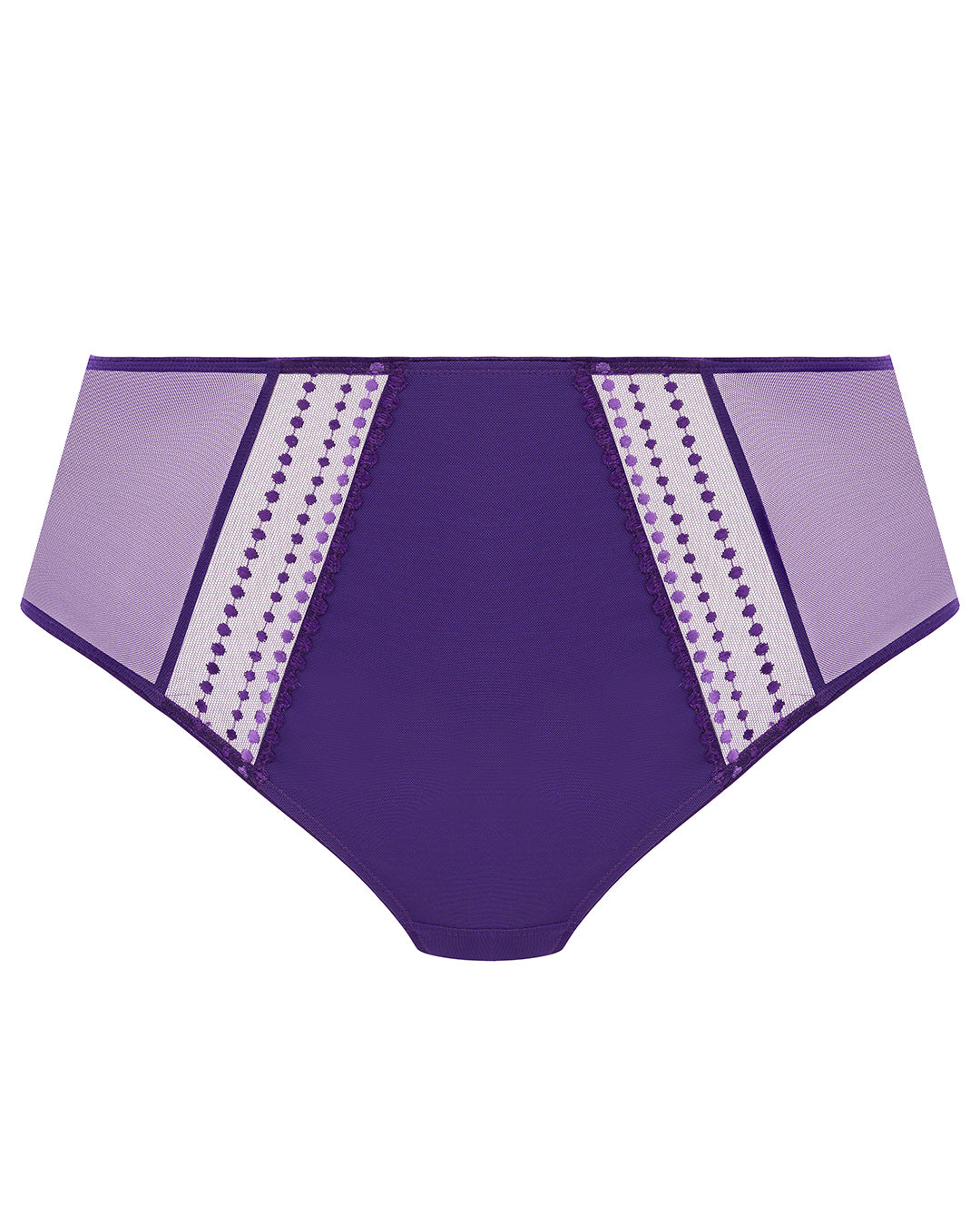 High Waist Thong Panty - Iris embroidery