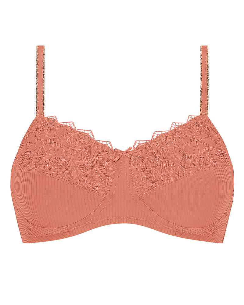 NATURAL MOMENT FADED ROSE WIREFREE BRA