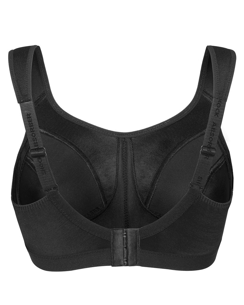 ACTIVE D+ CLASSIC SUPPORT BLACK SPORTS BRA