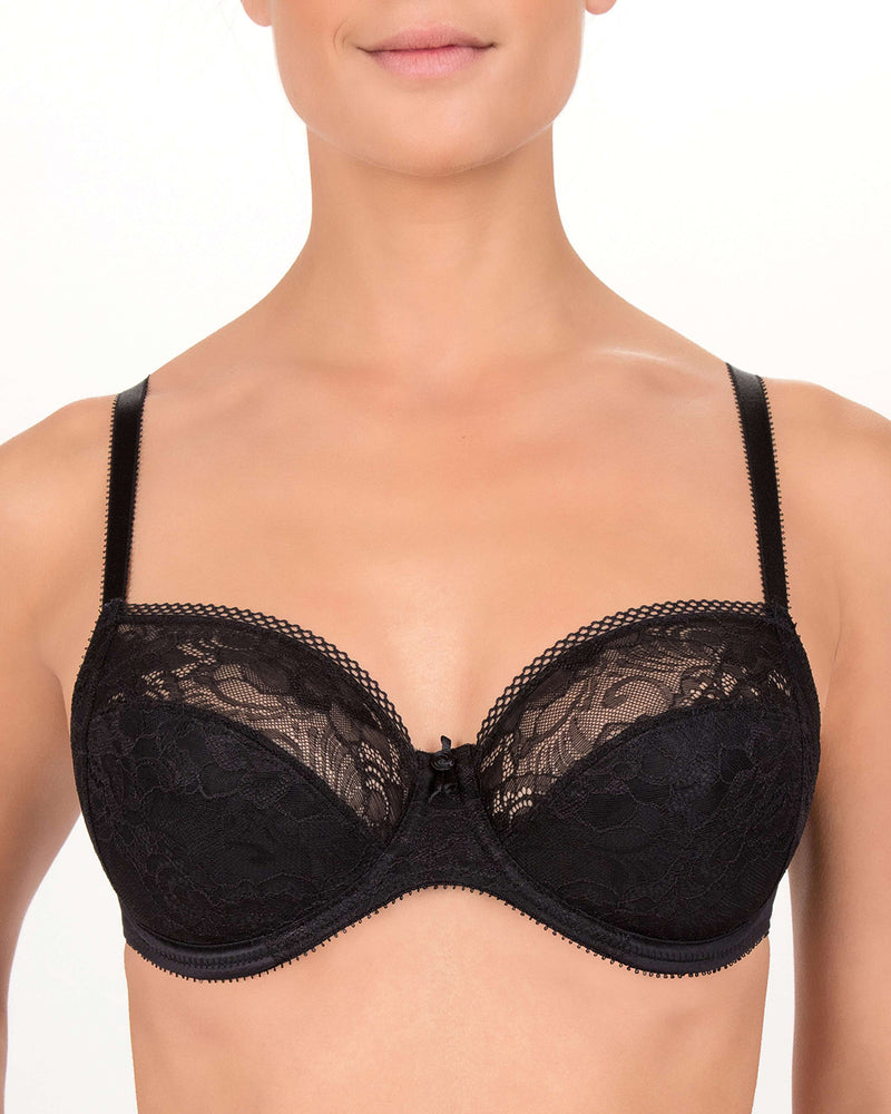 SECRET GARDEN FULL CUP BLACK BRA