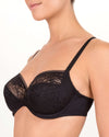 SECRET GARDEN FULL CUP BLACK BRA