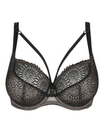 SOPHORA BLACK TULIP SEAM BALCONY BRA