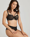 SOPHORA BLACK TULIP SEAM BALCONY BRA