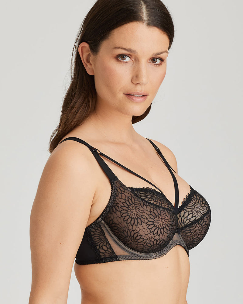 SOPHORA BLACK TULIP SEAM BALCONY BRA