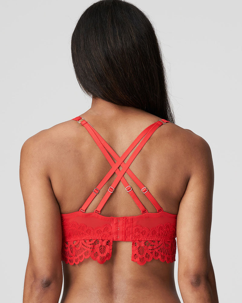 FIRST NIGHT TRIANGLE POMME D AMOUR LONGLINE BRA