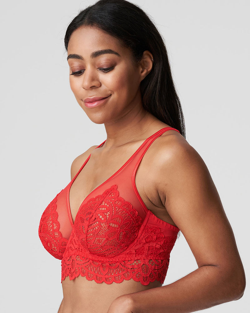 Love Stories Bralette Bra without Wire Darling Rust Red Stars Size: 1, No.  28
