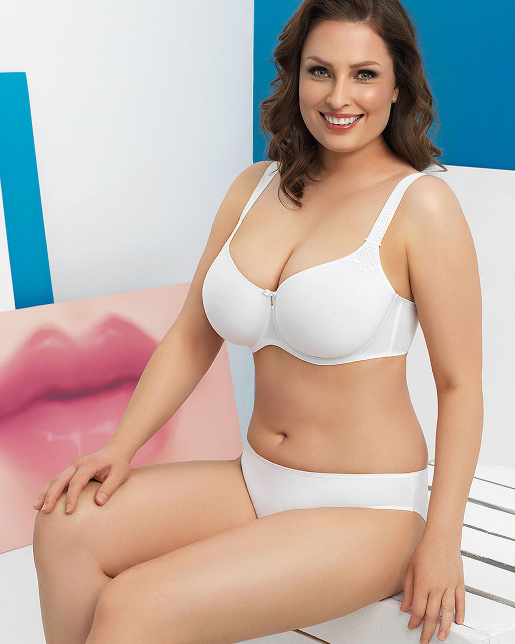 VIRGINIA WHITE 3D SPACER TSHIRT BRA